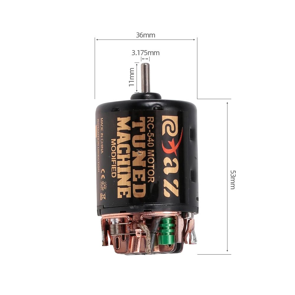Электродвигатель с щеточным двигателем 540 55T 60A ESC BEC Combo для 1/10 Traxxas Hsp Redcat Rc4wd Tamiya Axial