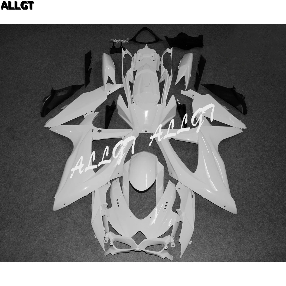 Литой ABS Неокрашенный обтекатель кузова Комплект для Suzuki GSXR 600/750 2008 2010 2009|Полные