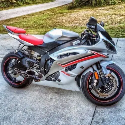 Type1 Белый серебряный мотоцикл обтекатели комплект для Yamaha YZF R6 YZF-R6 2008- окрашенный ABS пластик литья под давлением обтекатель кузова - Цвет: Type1