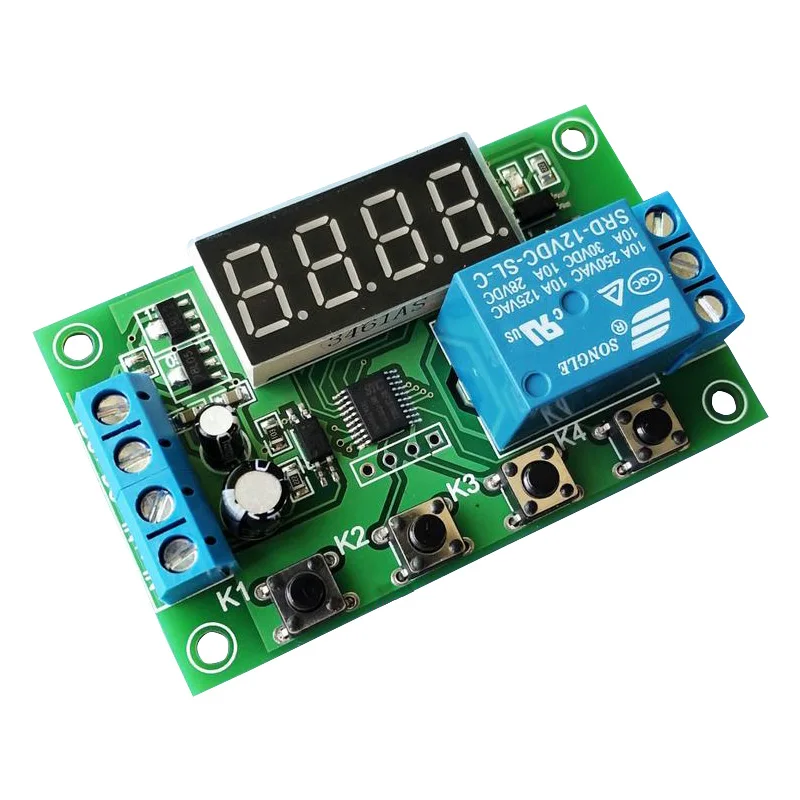 

One way relay module / disconnect / trigger delay / power off / cycle timing circuit switch 5/12/24V