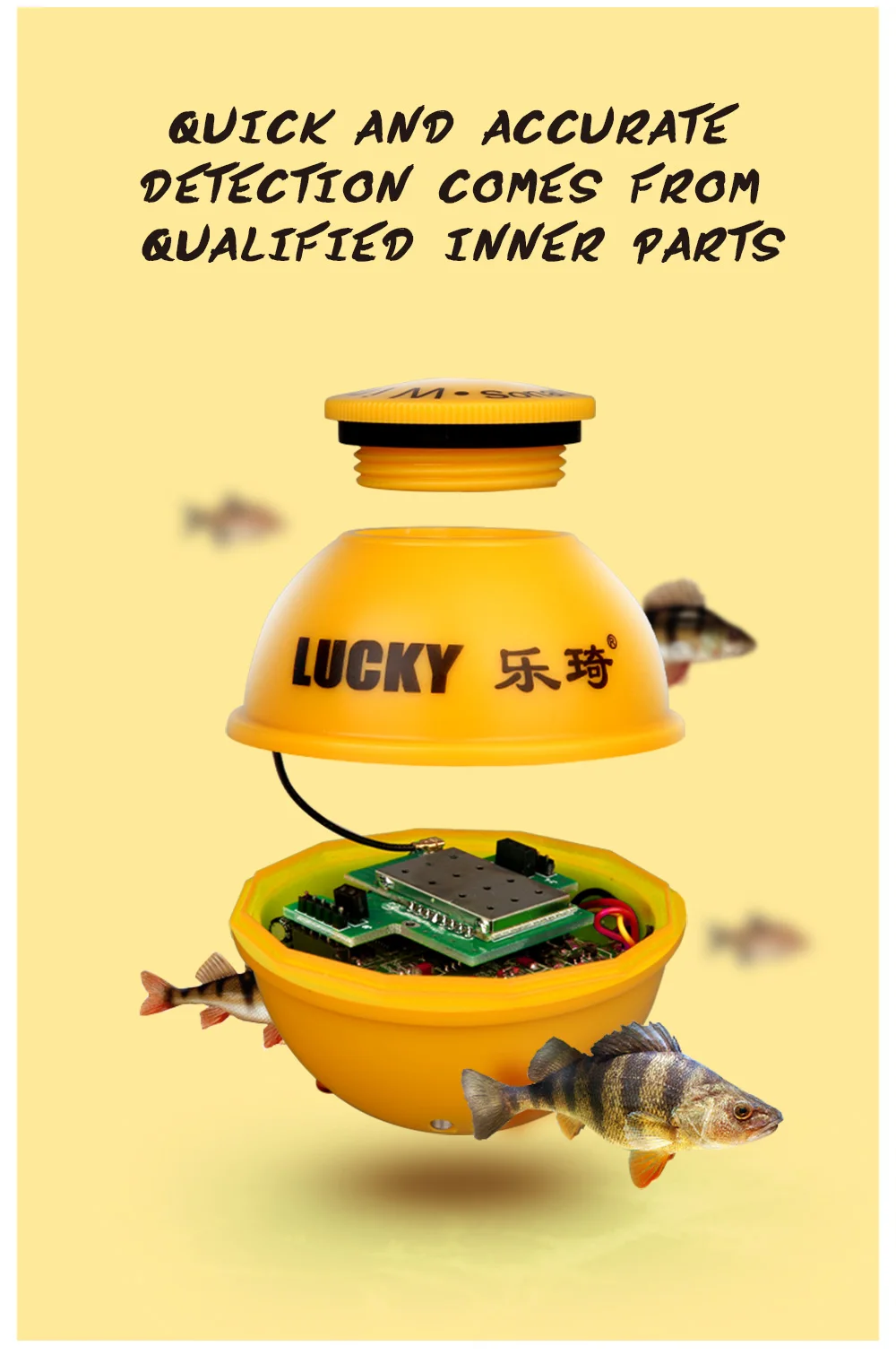 Lucky fishing finder ffw718la рыболокатор беспроводной дистанционный гидролокатор датчик 45 м глубина воды Рыбалка Рыба на английском pesca монитор