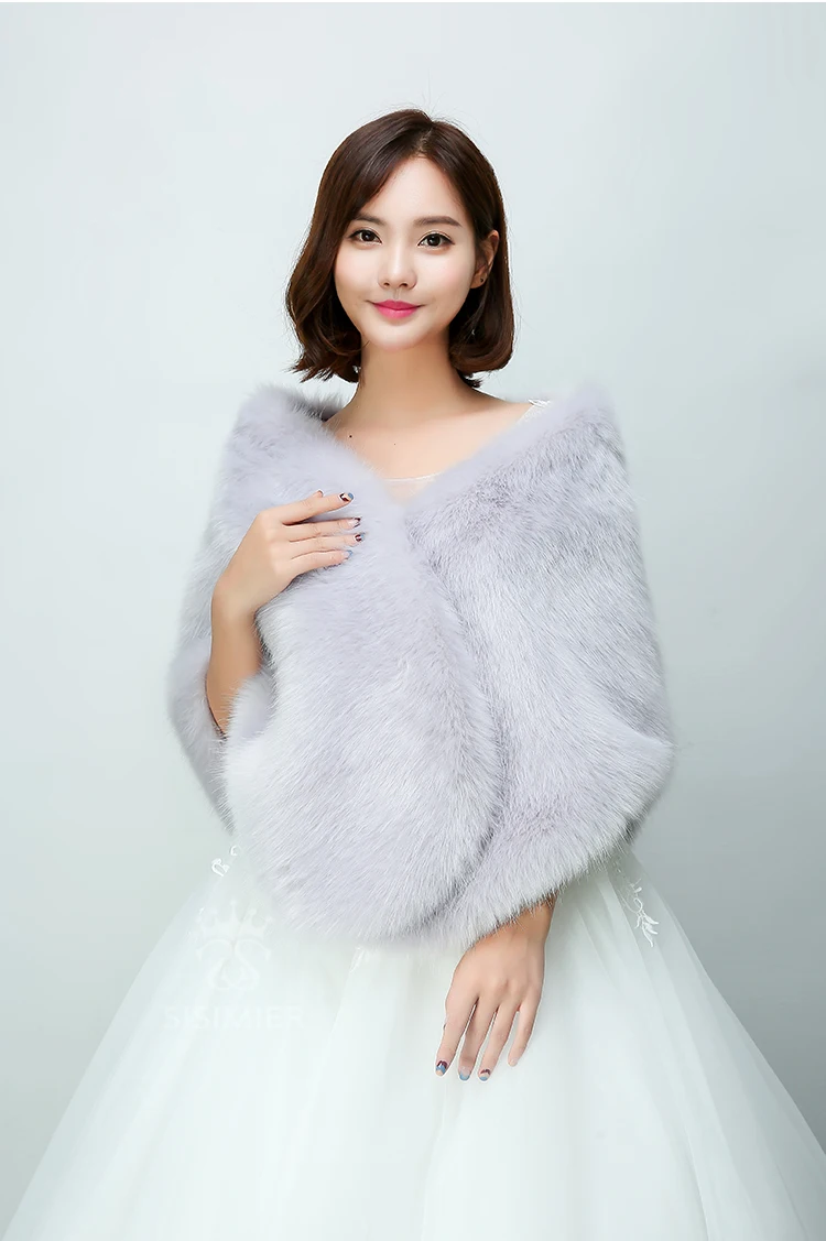 2019 Теплые Свадебные Болеро Куртки свадебные Обертывания белый красный бордовый