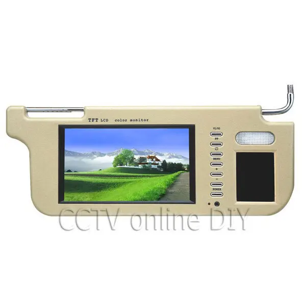 Left or Right 7&quot Car Sun Visor Monitor 2 Channel Video for DVD Player and Rearview Camera | Автомобили и мотоциклы
