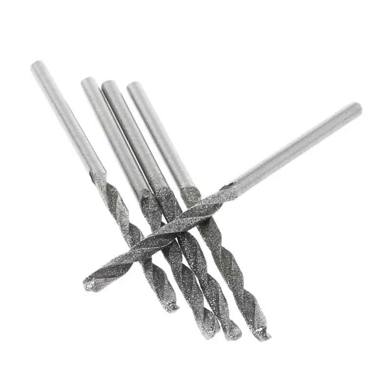 

20Pcs 1mm 1.5mm 2mm 2.5mm Diamond Coated Twist Drill Bits Set For Glass Soft Metal Tile Stone