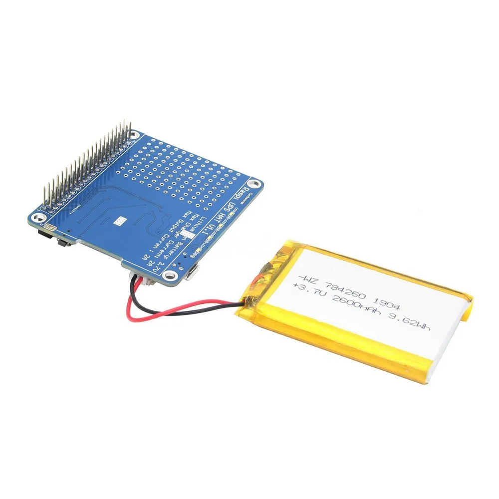 Raspberry Pi UPS HAT Expension Board | адаптер питания/литий-ионный аккумулятор источник питания модуль питания для Raspberry pi 3 B