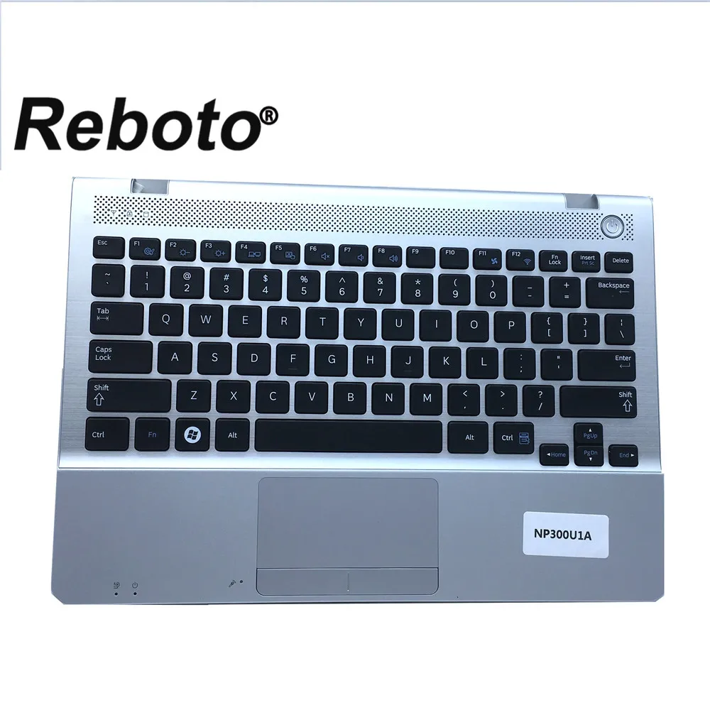 Клавиатура Reboto для ноутбука Samsung NP300U1A NP305U1A с распознаванием отпечатков пальцев