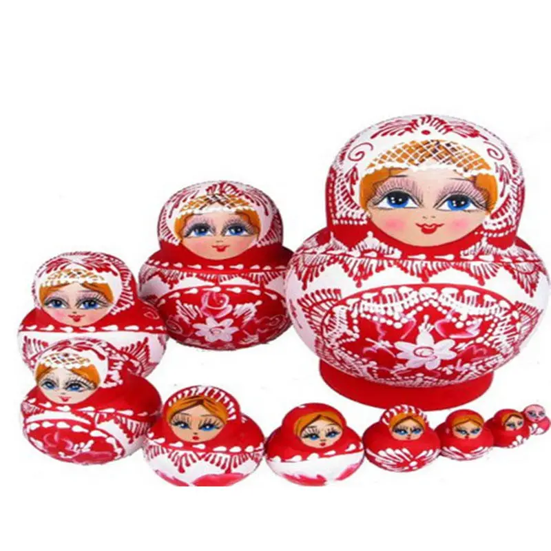 

10 шт., русские деревянные куклы-матрешки