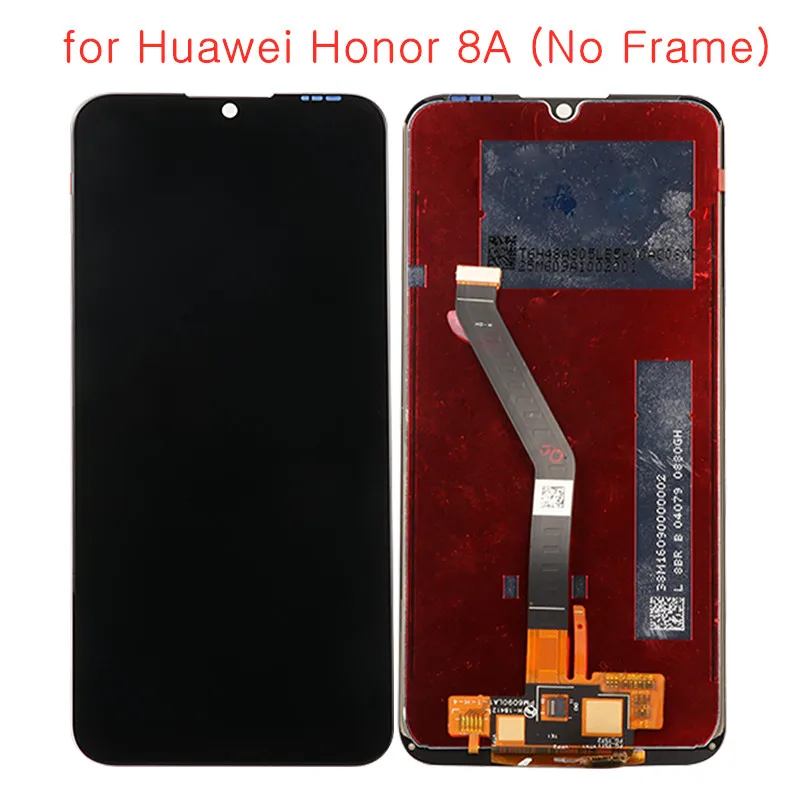 No Frame LCD Screen For Huawei Honor 8A LCD Display+Touch Screen With Frame Replacement For Huawei Honor 8A 6.09'' LCD Digitizer Display - Цвет: No Frame