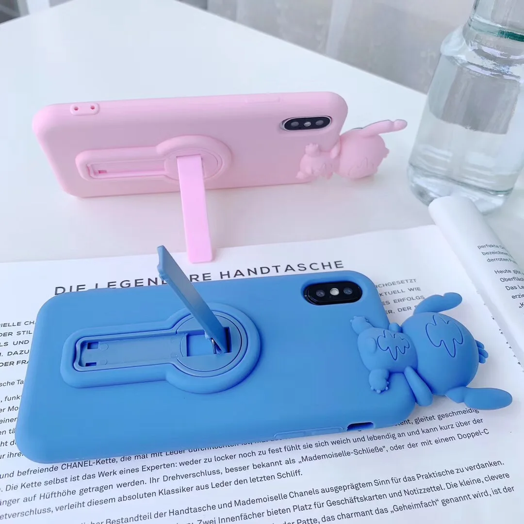 Стежок игрушка 3D Мягкий силиконовый чехол для телефона iPhone X XS Max Xr милый