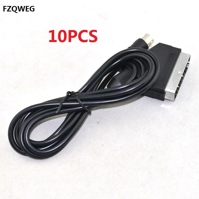

10 шт., 1,8 м, Новое поступление, RGB кабель Scart Lead для Sega Mega Drive 2 Genesis 2 Megadrive 2 MD2 RGB AV Scart cable