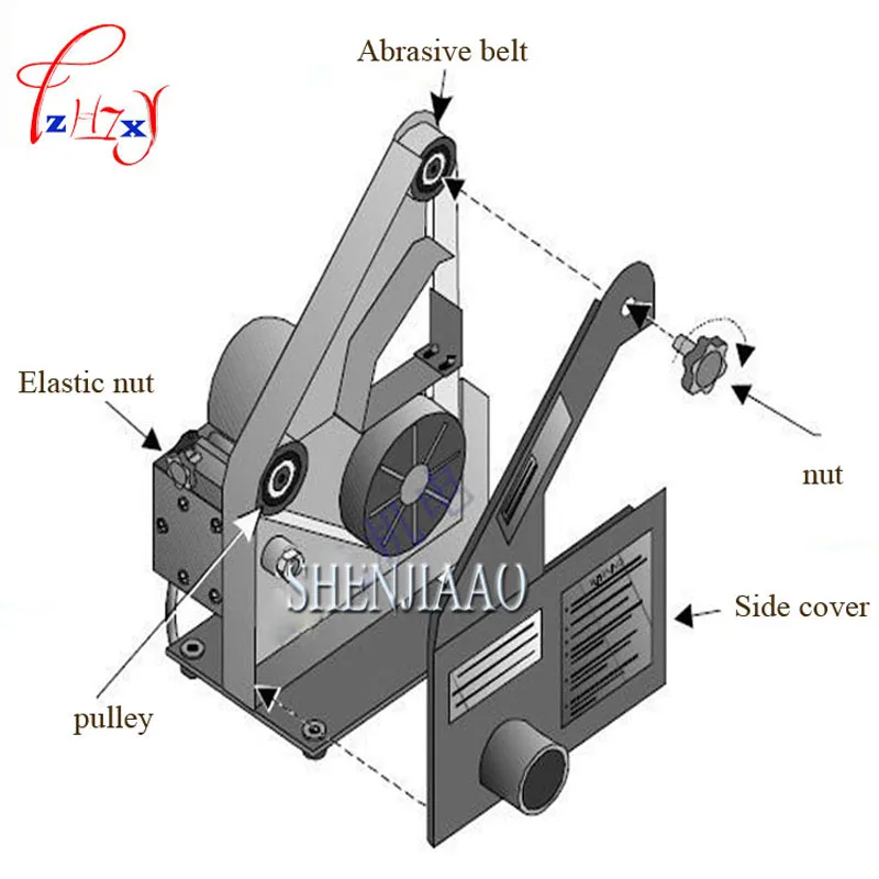 Шлифовальный станок 762 A для обработки металла шлифовки и полировки ножей 350 Вт
