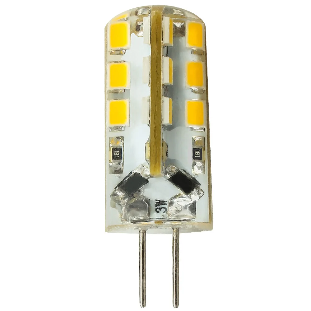 4 шт. в упаковке G4 лампы 24 SMD 2835 супер яркий светодиодный светильник AC/DC 12V 6W лампа