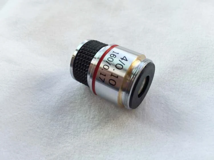 4X Ахроматический Биологический микроскоп объектив Новый! Бесплатная