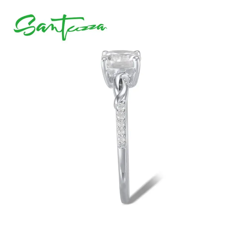 Женское серебряное кольцо SANTUZZA из серебра 925 пробы с фианитами обручальное
