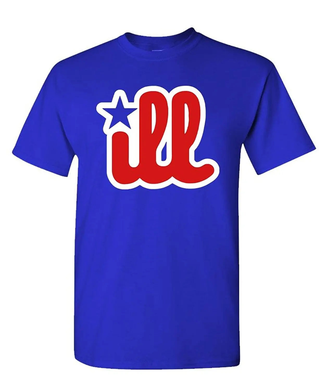 PHILLY ILL Royal Blue Футболка Rap Philadelphia хип хоп Thug Life хлопковые крутые дизайнерские 3D