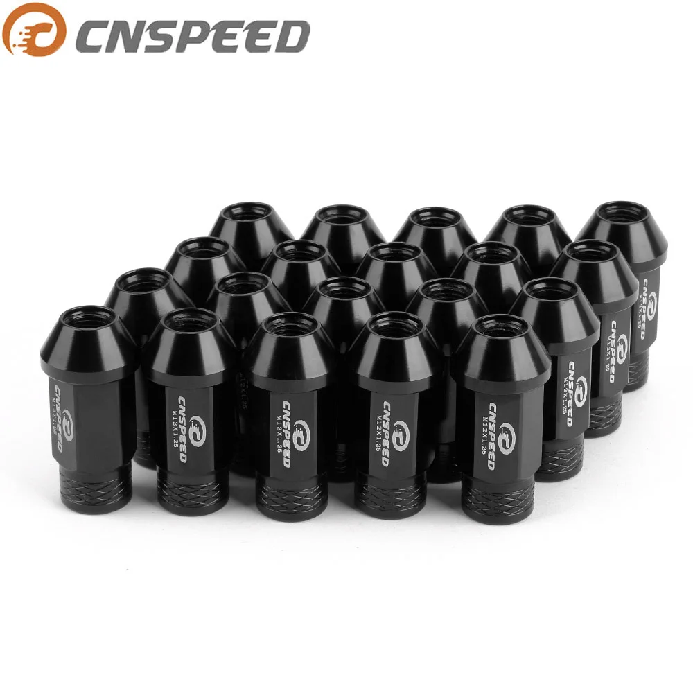 CNSPEED M12X1.25 гайки для гонок на колесах 20 шт./компл. 50 мм Автомобильная алюминиевая