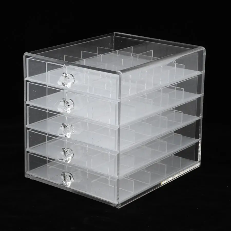 Пятислойный акриловый Съемный контейнер для хранения прозрачный практичный