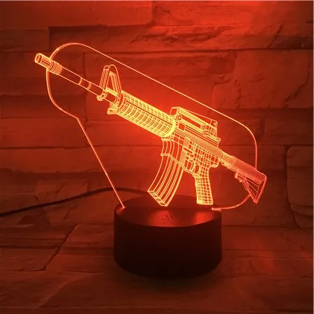 Цветной мультфильм DIY лампа 3D Ночник светильник детская игрушка светодиодная