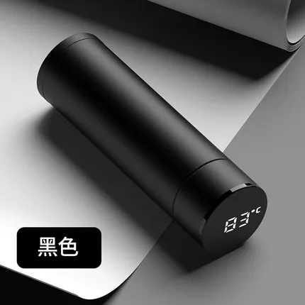 black 300ml 300 мл, умный термос, чашка для мужчин и женщин, измерительная температура, Женская мода, новая пара, портативная чашка для чая - Цвет: black 300ml
