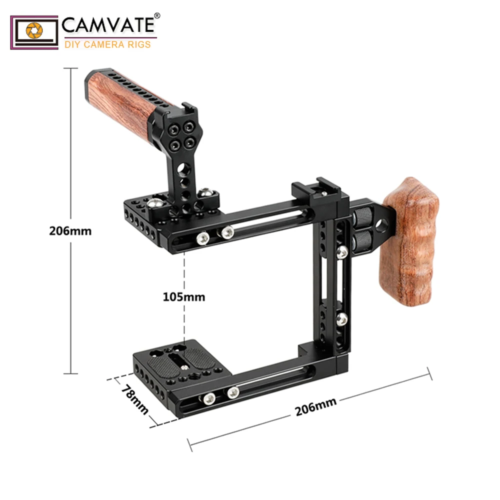 Камера CAMVATE Rig для Canon 70D/80D/90D/5D Mark II/5D III/5D IV/ Nikon D7100/D7200/D300S/a58/A99/a7/a7II/GH5/GH4|Аксессуары
