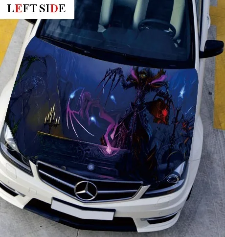 Левая сторона Смешные автомобильные наклейки Монстр Gmae рисунок с персонажами из