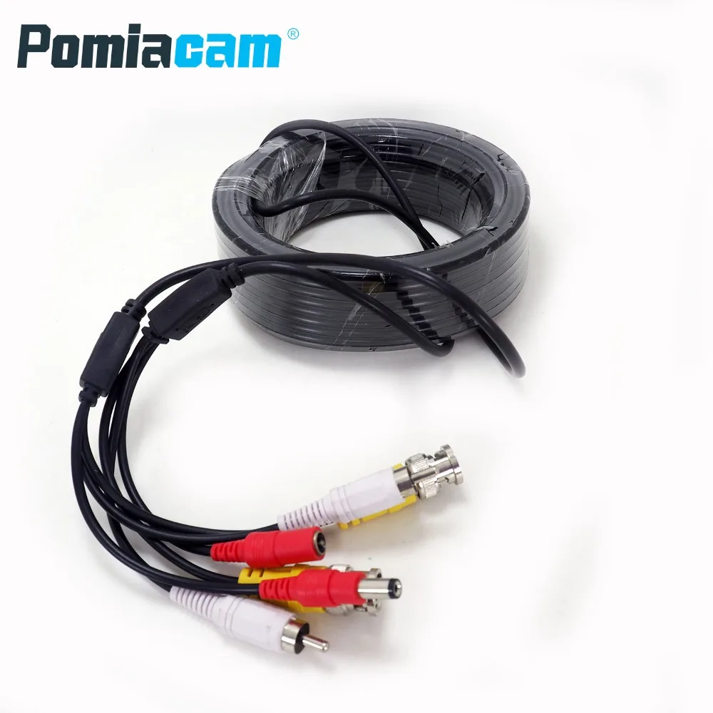 Кабель BNC + DC RCA для мониторинга видео и аудио 15 м|Запчасти CCTV| |