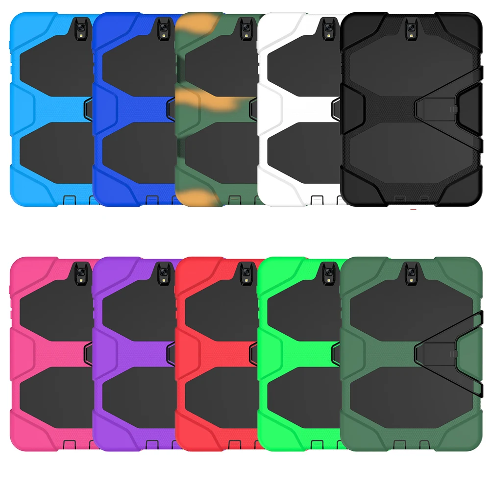 1pcs For Galaxy Tab S3 Stand Hard Case Full Protect Rubber Rugged Baby Safe Cover Samsung 9.7 T820 T825 | Компьютеры и офис