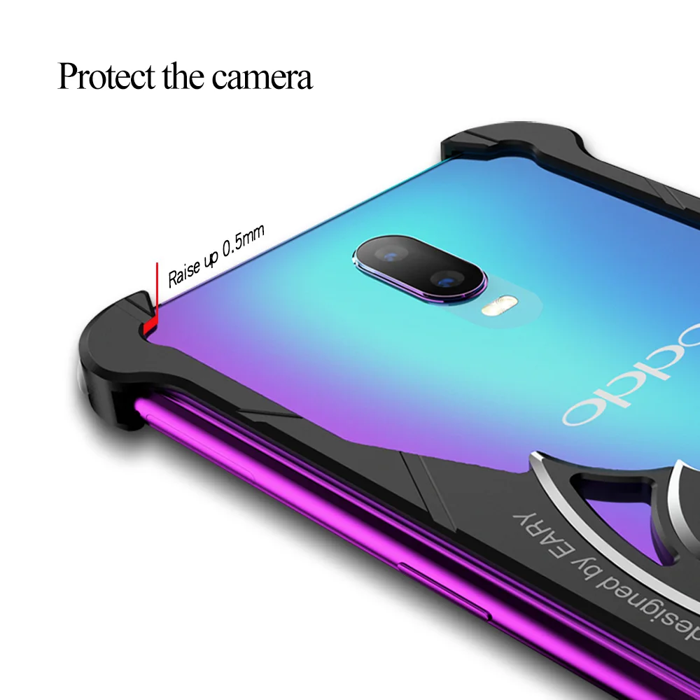 OATSBASF Роскошный металлический каркас Форма противоударный чехол для OPPO R17 PRO