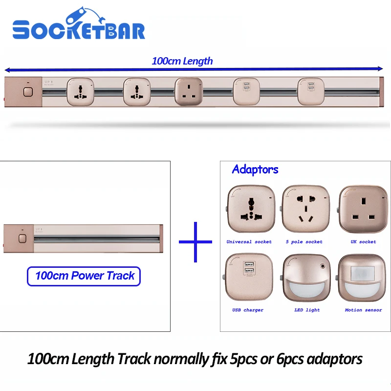 Горячая Socketbar 4000 Вт 100 см Tomada Usb Stopcontact универсальная настенная розетка 2 USB порта