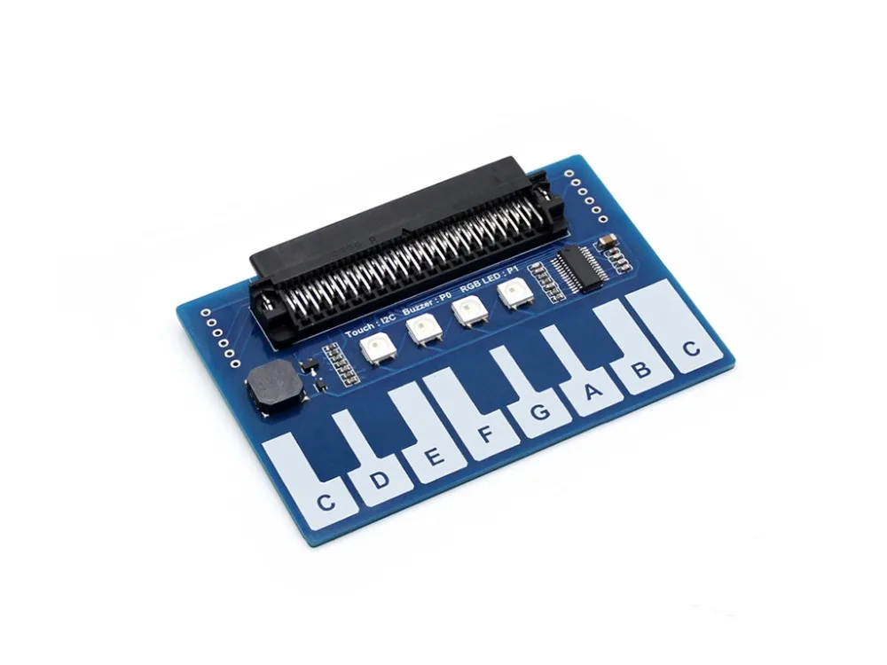 

Mini Piano Module for micro:bit, Touch Keys to Play Music, with 4x RGB LEDs