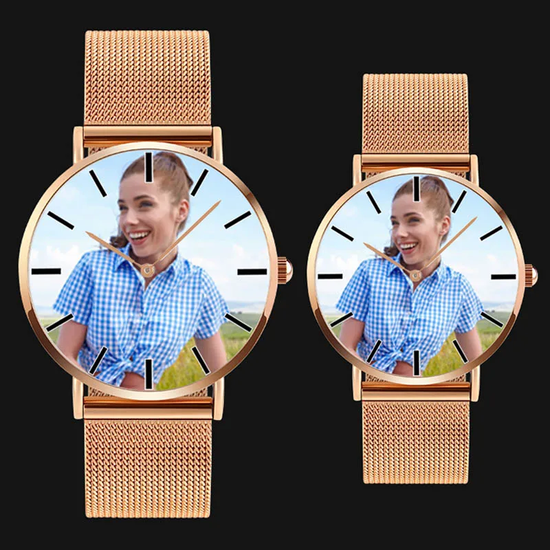 A4402 DIY фото часы влюбленные кварцевые наручные DW стиль изображение на заказ