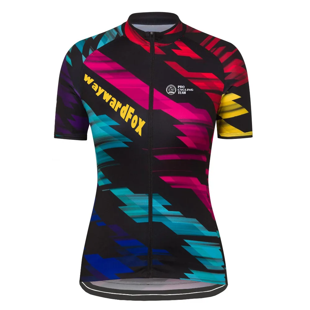 Женская трикотажная одежда для велоспорта 2017 с коротким рукавом WaywardFox дышащая из