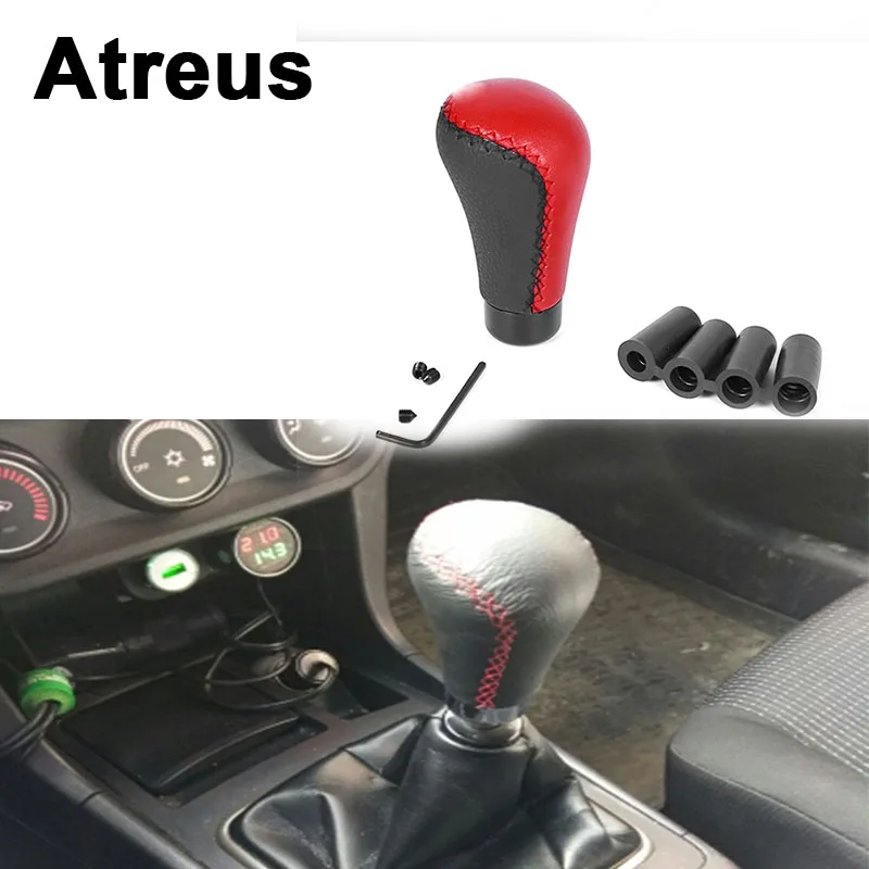 Крышка рычага переключения передач Atreus из натуральной кожи для Mitsubishi ASX Suzuki Subaru