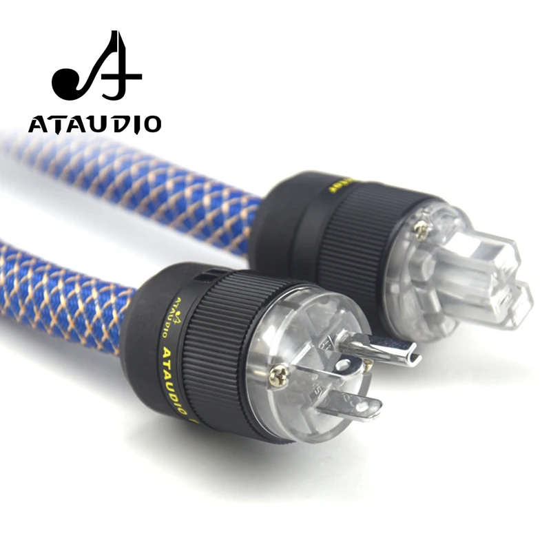 Серебристая Обложка ATAUDIO G5 кабель питания Hi-Fi 6N OFC хорошее качество для