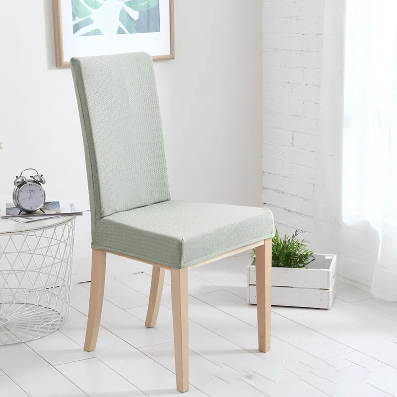 Light green Чехол для стула водоотталкивающий вафельный плед стрейч чехлы съемные чехлы для стула ресторана банкета чехлы для сидений - Цвет: Light green