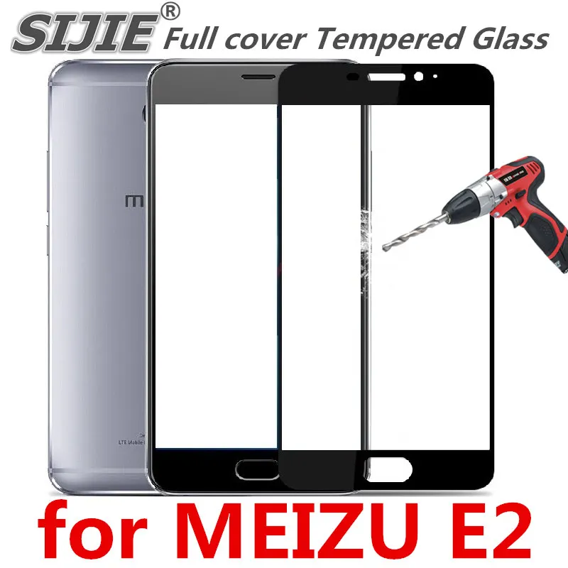 Полное покрытие закаленное стекло для MEIZU E2 E 2 MEIZUE2 экран телефона защитное 9H на