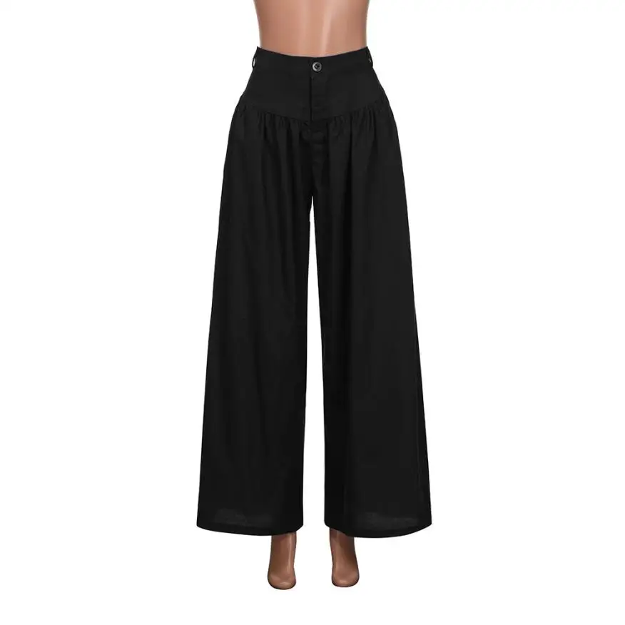 #4 2021 Новый Модный женский Мягкий Pantalon широкие ноги длинные штаны повседневные