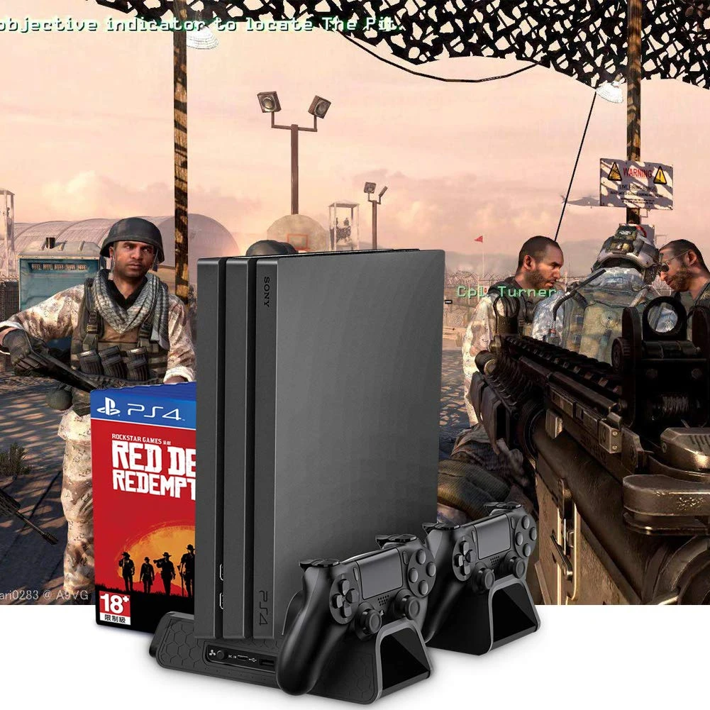 Зарядное устройство PS4/PS4 Slim/PS4 Pro двойной контроллер зарядное консоль