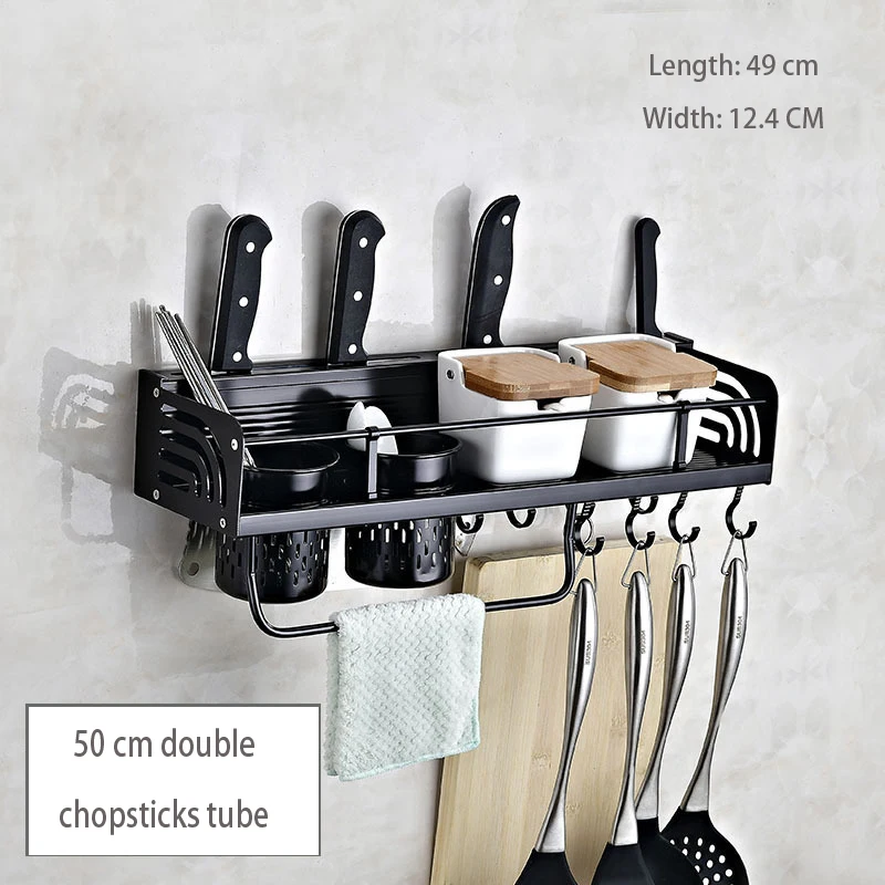 

Large Capacity Multifunction The Goods For Kitchen Storage Racks Drill-Free Wall-mounted Cookware Seasoning Holder