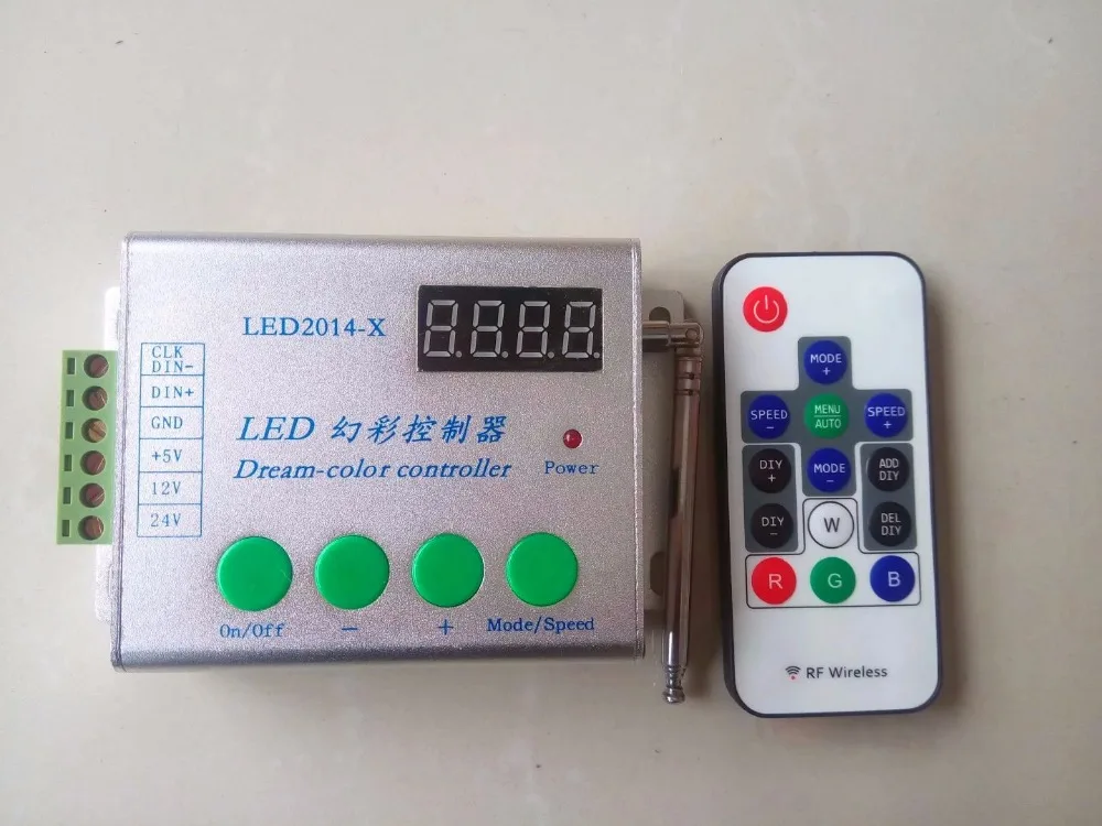 Контроллер Marster Φ RF pixel controller Поддержка WS2811 // WS2812B/TM1804/TM1809/INK1003 и т. д. Может