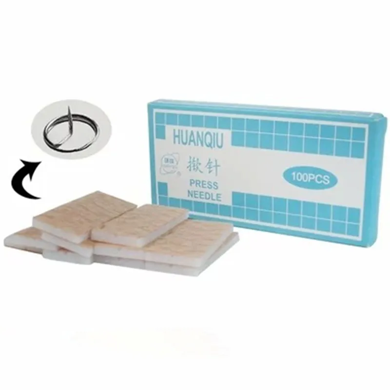 Горячее предложение! Распродажа! 100 шт Ушная игла для иглотерапии Пресс массаж