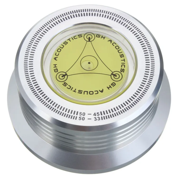 

W-006 All Aluminium Lp Record Disc Stabilizer Weight Vinyl Record Turntable Hifi Accessory With Test Speed Function