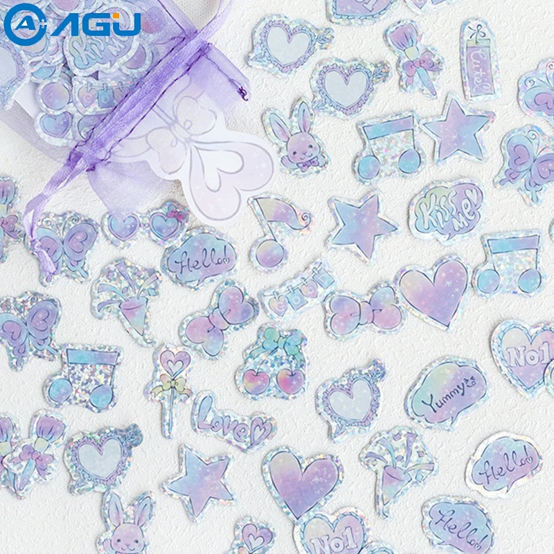 

AAGU 2018 Новые 100 строительные милые животные звезда узор односторонние клейкие наклейки Скрапбукинг Украшение альбома ПВХ наклейки
