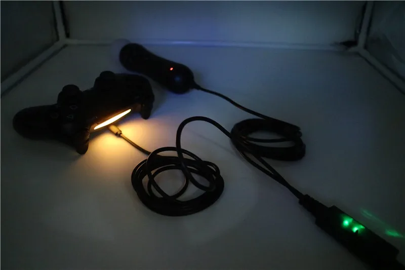 2 в 1 usb зарядный кабель адаптер для PSVR PLAYSTATION VR PS4 11.5ft/3 5 m двойной шок