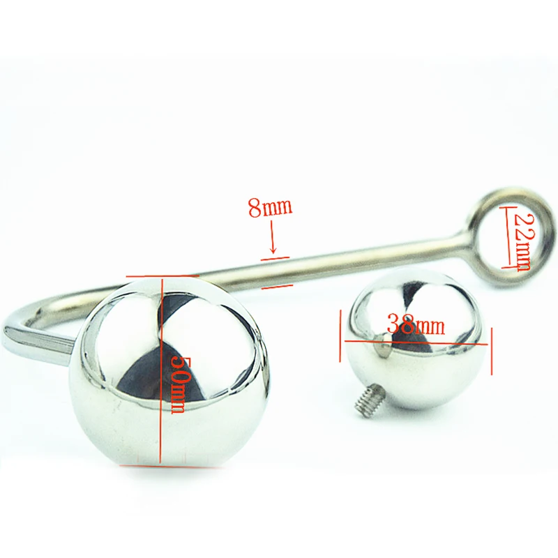 Anal Hook sex toys 2 replaceable balls Stainless Steel butt plug bandage Drop shipping | Красота и здоровье