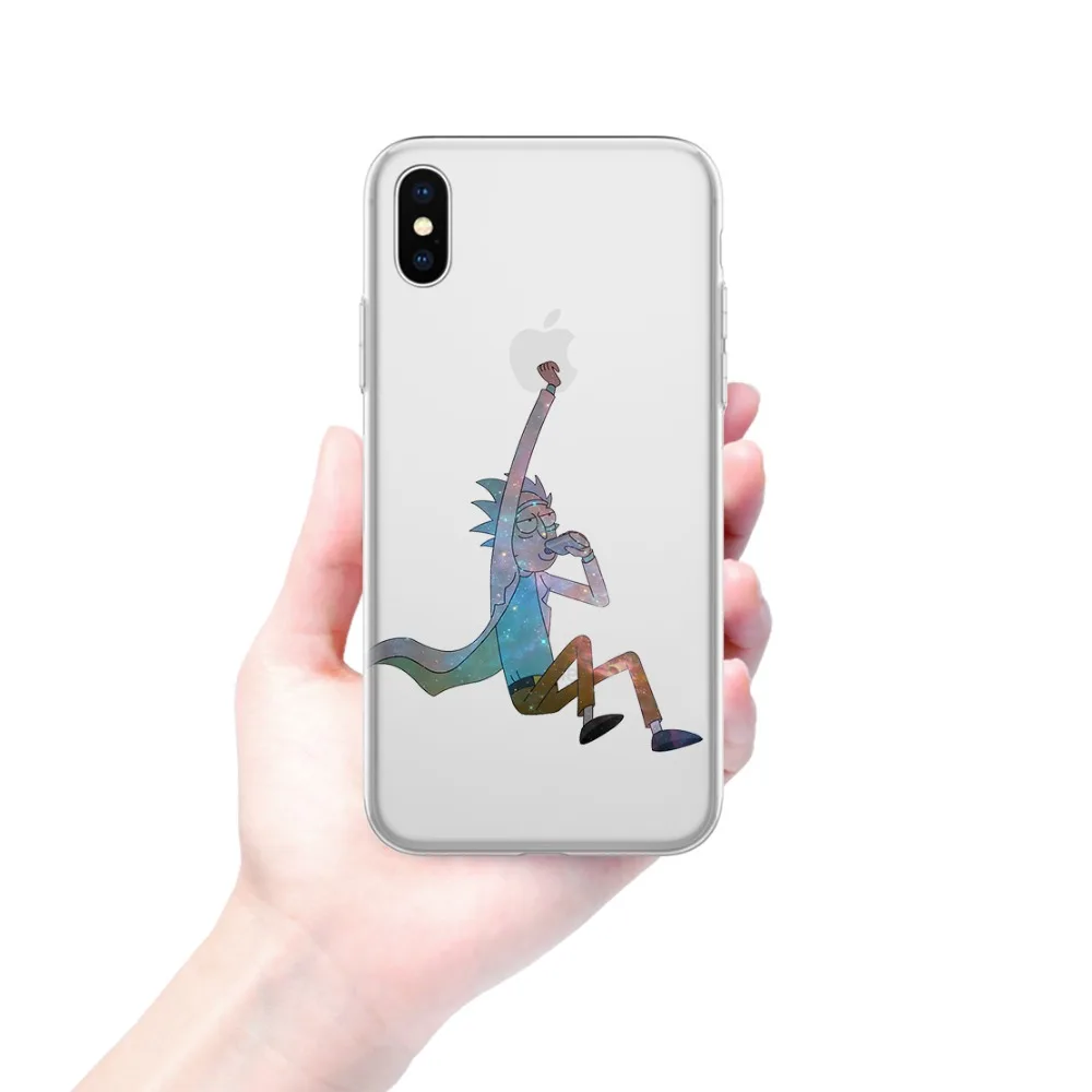 Рик и Морти Cartoo Мягкий силиконовый чехол для телефона Apple iphone XR X XS Max 6 6splus 7 плюс 8 5