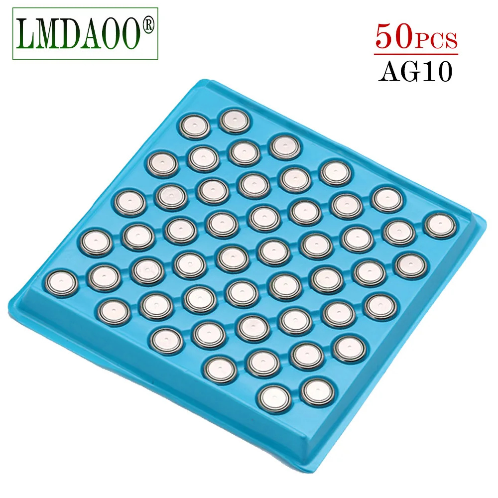 50 шт. AG10 LR1130 1130 SR1130 389A LR54 L1131 1 5в кнопочный аккумулятор MP3 плееры игрушки батареи