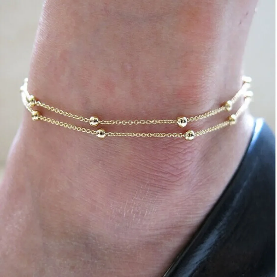 

Anklets for Women Multi-layer chain Foot Jewelry Summer Beach Barefoot Bracelet ankle on leg Ankle chain Bohemian Accessories