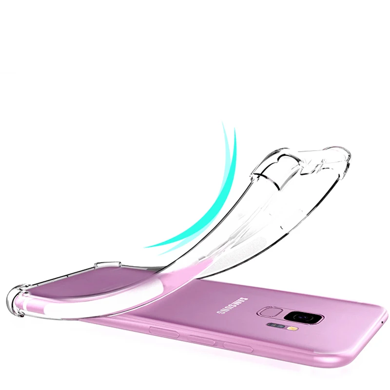 Роскошный прозрачный мягкий чехол YueTuo из ТПУ для телефона etui coque case cover samsung galaxy s9 s