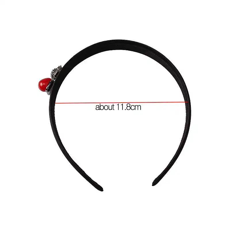 M MISM блестящие стразы для девочек аксессуары волос красная повязка с бисером